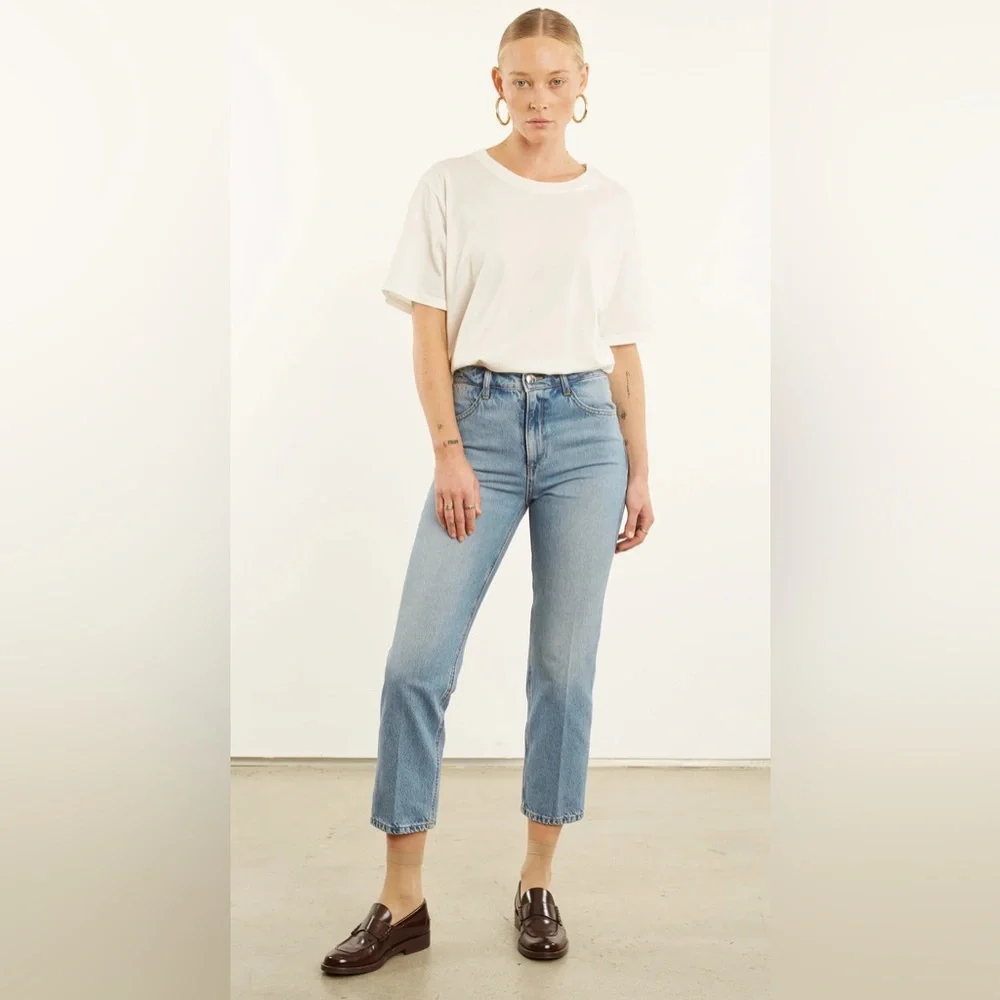 SPRWMN | Paradis Crop Straight Leg Denim Jeans‎ Women’s Sz 25